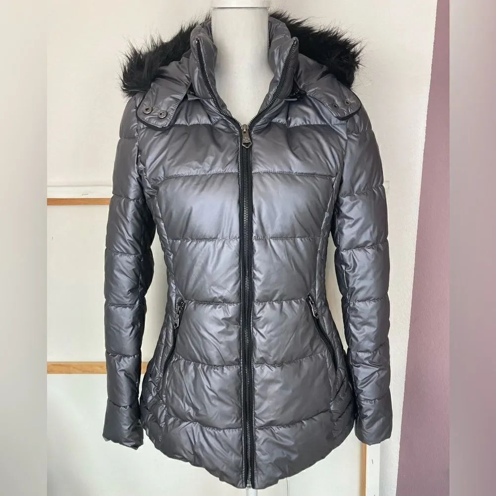 Nanette Lepore NWOT puffer parka w/ faux fur trimmed detachable hood🎉